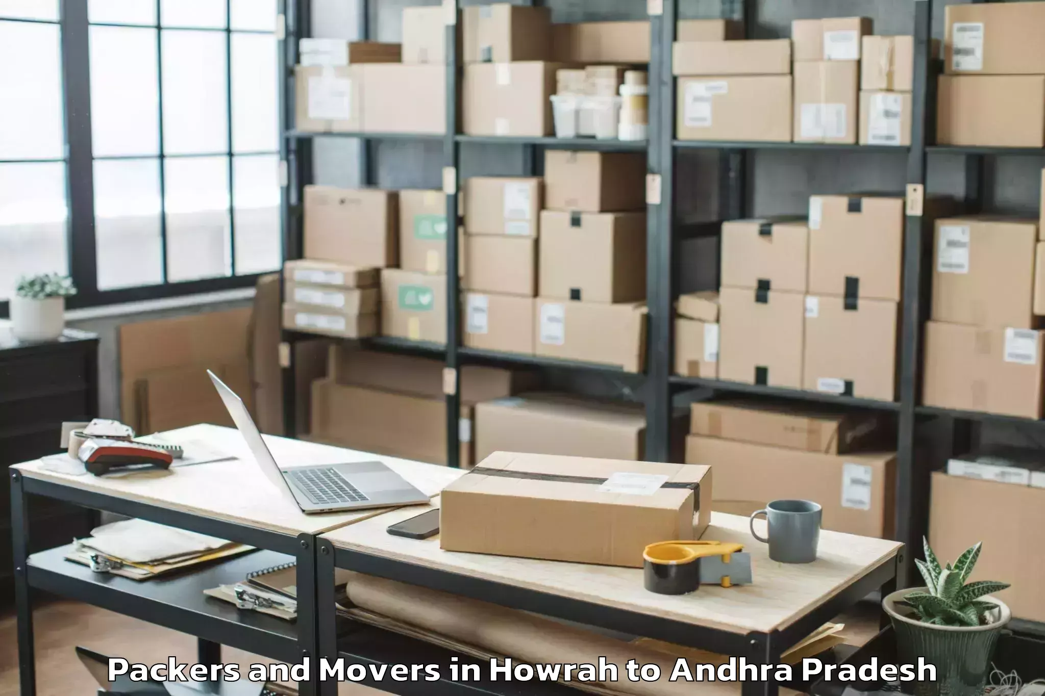 Professional Howrah to Jangareddigudem Packers And Movers